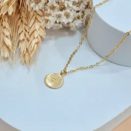 Colar mini medalha pai nosso