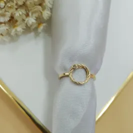 Anel círculo detalhado com ponto de luz