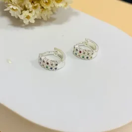 Argolinha colors cravejado italiano P