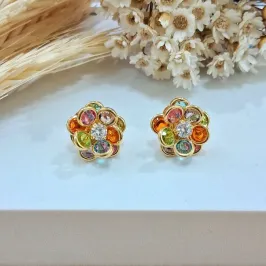 Brinco flor delicadeza colors