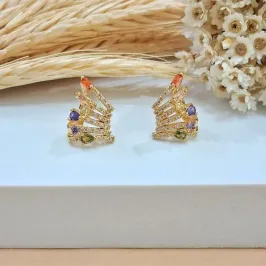 Brinco luxo ear cuff cravejado colors