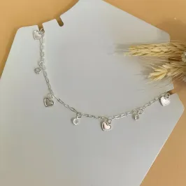 Choker corações com ponto de luz