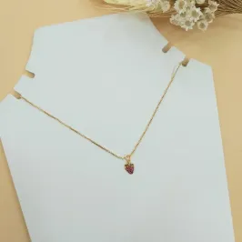 Colar moranguinho cravejado