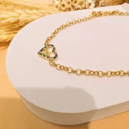 Pulseira Coração Fé Colors Elo Português