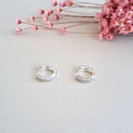 Argolinha 3 fileiras cravejadas P