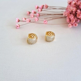 Argolinha cravejada 5 fileiras