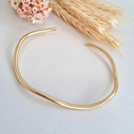 Bracelete luxo fio ondulado