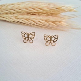 Brinco borboleta orgânica