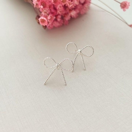 Brinco laço luxo diamantado