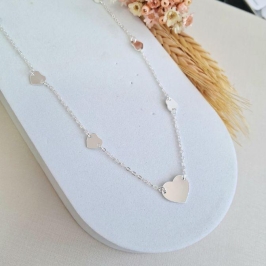 Choker corações lisos