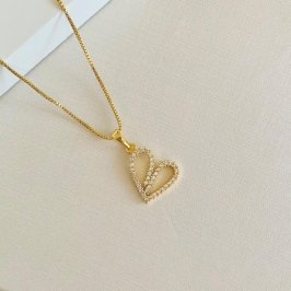 Colar Amor Cravejado