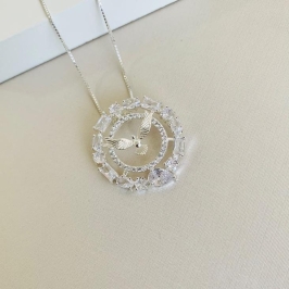 Colar Divino Espirito Santo Cravejado