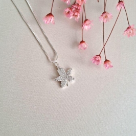 Colar Folha Cravejada