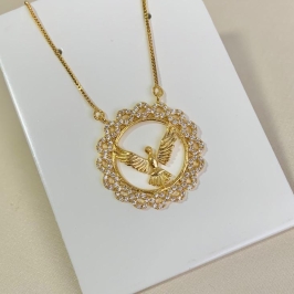 Colar mandala Espirito Santo com infinito nas laterais