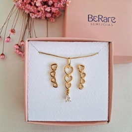 Conjunto três coraçoes