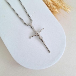 Corrente Jesus aço inoxidável