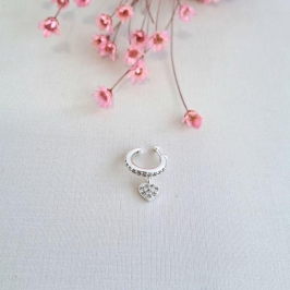 Piercing Fake Coração pendurado