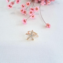 Piercing Fake Estrela do Mar cravejado