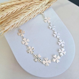 Pulseira flores lisas