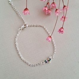 Pulseira Infantil mini Coração Colors