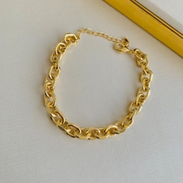Pulseira luxuosa cadeado