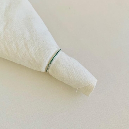 Anel aparador inteiro cravejado verde