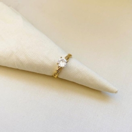 Anel solitario de noivado