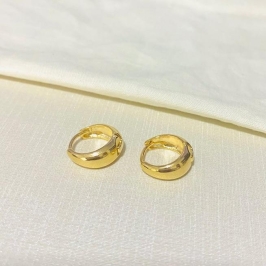 Argolinha meio oval m