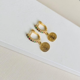 Argolinha são bento argola cravejada