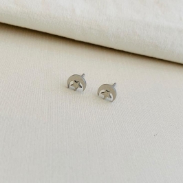 Brinco lua com estrela