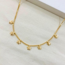 Choker estrelas minis lisas