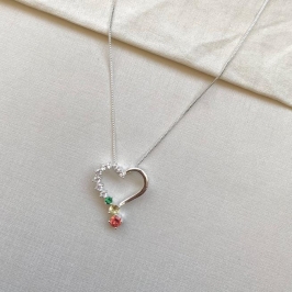 Colar coração encantado colors
