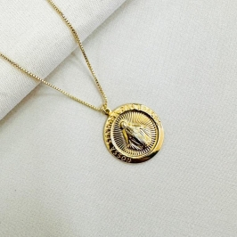 Colar medalha Nossa Senhora das Graças