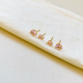 Dupla gota rose dourada