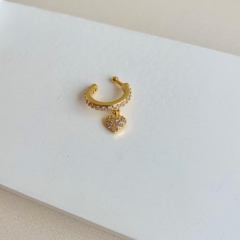 Piercing Fake Coração pendurado