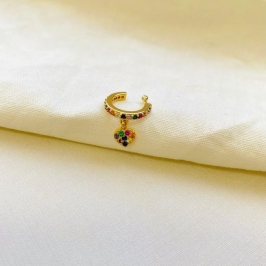 Piercing Fake Coração pendurado colors