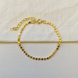 Pulseira circulos achatados