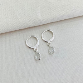 Argolinha zirconia transparente