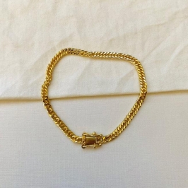 Pulseira grumet dupla com fecho pega ladrão