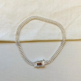 Pulseira lacraia fecho gaveta com 2 travas