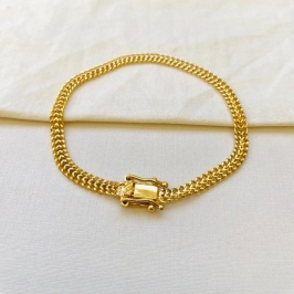 Pulseira lacraia fecho gaveta com 2 travas