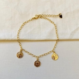 Pulseira São Bento mini medalha