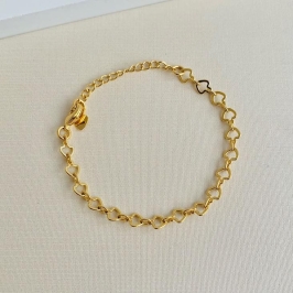 Pulseira elos corações