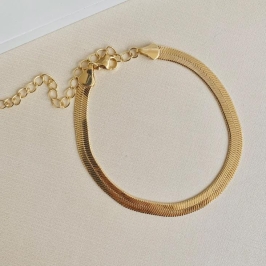 Pulseira fita lisa espelhada