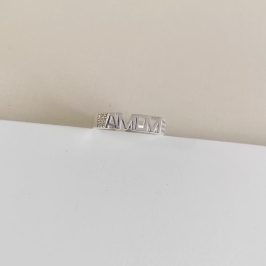 Anel AMEM lateral cravejada