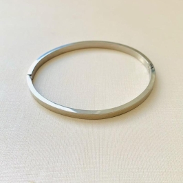 Bracelete liso steel Homem moderno