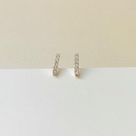 Brinco fio 5 zirconias