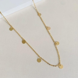 Colar longo circulos chapinha