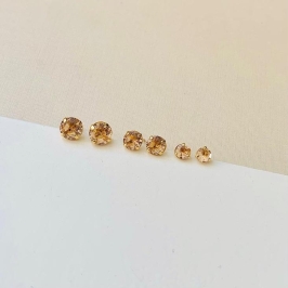 Trio de zircônia rosa delicado 