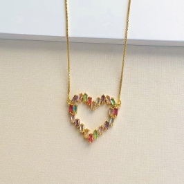 Colar Coração Sublime Colors